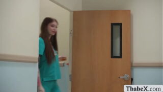 Gorgeous Hot Sheboy nurse give her lucky patient a head and rides it